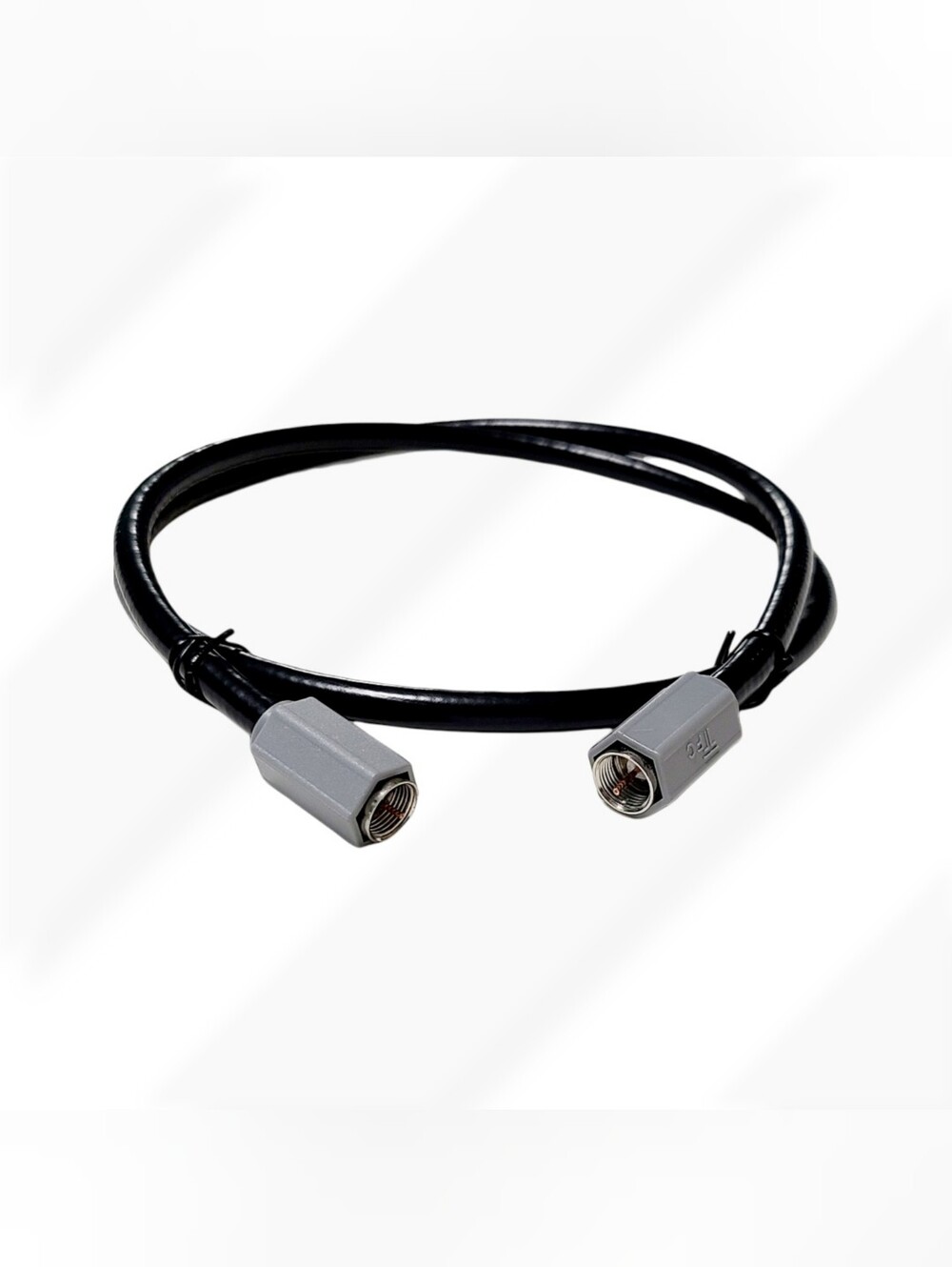 Coaxial RF Cable TV Antenna Cord Black 3 Feet TFC-T10 CATV - Never Used